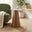 Etna Round Walnut Wood & Marble Side Table