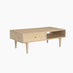 Everest Rectangle White Oak Wood Storage Coffee Table