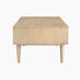 Everest Rectangle White Oak Wood Storage Coffee Table