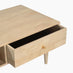 Everest Rectangle White Oak Wood Storage Coffee Table