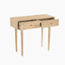 Everest Rectangle White Oak Wood 2 Drawer Console Table