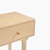 Everest Rectangle White Oak Wood 2 Drawer Console Table