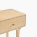 Everest Rectangle White Oak Wood 2 Drawer Console Table
