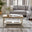 Eden Rectangular Cream and Oak Veneer Coffee Table