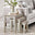 Eden Whitewash & Light Grey 3x Wooden Nesting Tables