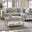Eden Rectangular Whitewashed & Light Grey Coffee Table
