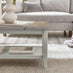 Eden Rectangular Whitewashed & Light Grey Coffee Table