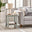 Eden Rectangular Whitewashed & Light Grey Wooden Side Table
