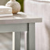 Eden Rectangular Whitewashed & Light Grey Wooden Side Table