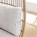 Beige Rattan Garden Egg Chair Seat