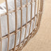 Beige Rattan Garden Egg Chair Seat