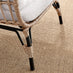 Beige Rattan Garden Egg Chair Seat