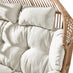 Beige Indoor / Outdoor Rattan Double Egg Chair Seat