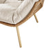 Beige Indoor / Outdoor Rattan Double Egg Chair Seat