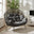 Grey Indoor / Outdoor Rattan Double Egg Chair Seat