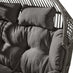 Grey Indoor / Outdoor Rattan Double Egg Chair Seat