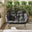 Grey Rattan & Grey Garden Double Egg Chair Seat