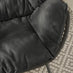 Grey Rattan & Grey Garden Double Egg Chair Seat