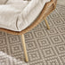 Beige Rattan & Cream Garden Double Egg Chair Seat