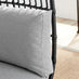 Black Rattan & Grey Garden Egg Chair Seat