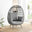 Grey Rattan Garden Egg Chair Seat