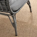 Grey Rattan Garden Egg Chair Seat