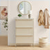 Eira Cream Metal Storage Shoe Cabinet