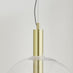 Emily Brass and Smoked Glass Pendant Ceiling Light