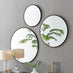 Emma Black Round Wall Mirror 80cm