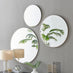 Emma White Round Wall Mirror 80cm