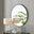 Emma Black Large Round Wall Mirror 100cm