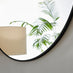 Emma Black Large Round Wall Mirror 100cm