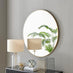 Emma Gold Large Round Wall Mirror 100cm