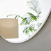 Emma White Large Round Wall Mirror 100cm