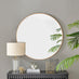 Emma Copper Large Round Wall Mirror 100cm
