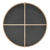 Emma Black Round Wall Mirror 80cm