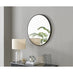 Emma Black Round Wall Mirror 80cm