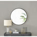 Emma Black Round Wall Mirror 80cm