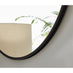 Emma Black Round Wall Mirror 80cm