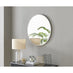 Emma White Round Wall Mirror 80cm