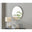 Emma White Round Wall Mirror 80cm
