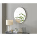 Emma White Round Wall Mirror 80cm