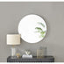 Emma White Round Wall Mirror 80cm