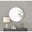 Emma White Round Wall Mirror 80cm