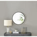 Emma Black Small Round Wall Mirror 60cm