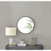 Emma Black Small Round Wall Mirror 60cm