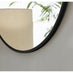Emma Black Small Round Wall Mirror 60cm