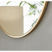 Emma Gold Small Round Wall Mirror 60cm