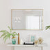 Emma Gold Rectangle Wall Mirror 100x66cm
