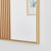 Emma Gold Rectangle Wall Mirror 100x66cm